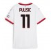 AC Milan Christian Pulisic #11 Dámské Venkovní Dres 2024-25 Krátkým Rukávem